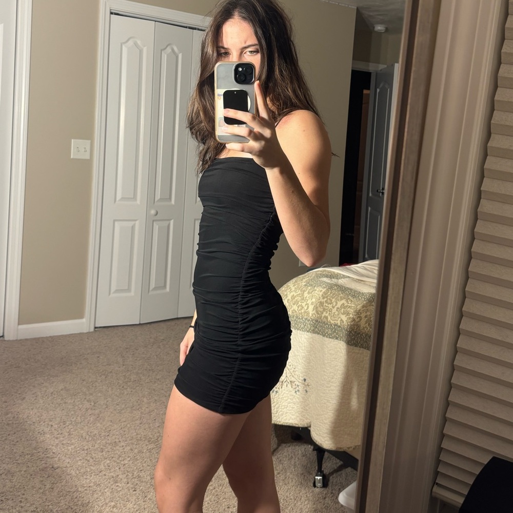 Black basic mini dress from garage